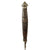 Original U.S. WWII 503rd PIR Theater-Made V-42 Stiletto Style Fighting Knife with Damascus Blade & Outstanding M6-Style Sheath with Sharpening Stone - 11th Airborne Division Original Items