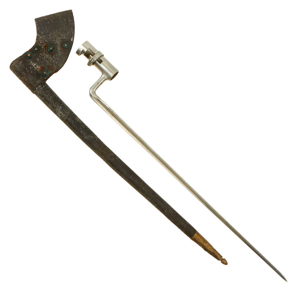 Original U.S. Civil War Springfield Rifled Musket Model 1855/61/63 Socket Bayonet with Scabbard Original Items