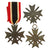 Original German WWII KvK War Merit Cross with Swords Lot - One 1st Class and Two 2nd Class - Kriegsverdienstkreuz Original Items