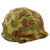 Original U.S. Korean War USMC M1 Helmet with Westinghouse / CAPAC Liner and Blue Anchor 1953 USMC Cover With Stenciled Eagle, Globe and Anchor - Complete Original Items