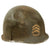 Original U.S. WWII 1942 26th Infantry Division “Barn Find” M1 McCord Front Seam Fixed Bale Helmet with Shell Inscriptions & MSA Liner - Staff Sergeant Painted Original Items