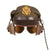 Original U.S. WWII Army Air Force Officer “Fly-Weighter” Crusher Cap by Lewis With HB-7 Headset & Aviator Sunglasses - Size 6¾ Original Items