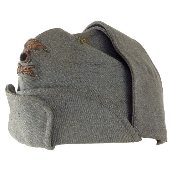 Original WWII Italian Officer Artillery Lieutenant’s Bustina Field Cap with Bullion Insignia Original Items
