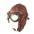 Original Imperial Japanese WWII Army Air Service Summer Flight Helmet & Velvet-Lined Goggles Original Items