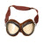 Original Imperial Japanese WWII Army Air Service Summer Flight Helmet & Velvet-Lined Goggles Original Items