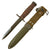 Original U.S. WWII M4 Bayonet by Utica Cutlery for the M1 Carbine with M8A1 Scabbard by B.M. Co Original Items