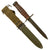 Original U.S. WWII M4 Bayonet by Utica Cutlery for the M1 Carbine with M8A1 Scabbard by B.M. Co Original Items