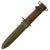 Original U.S. WWII M4 Bayonet by Utica Cutlery for the M1 Carbine with M8A1 Scabbard by B.M. Co Original Items