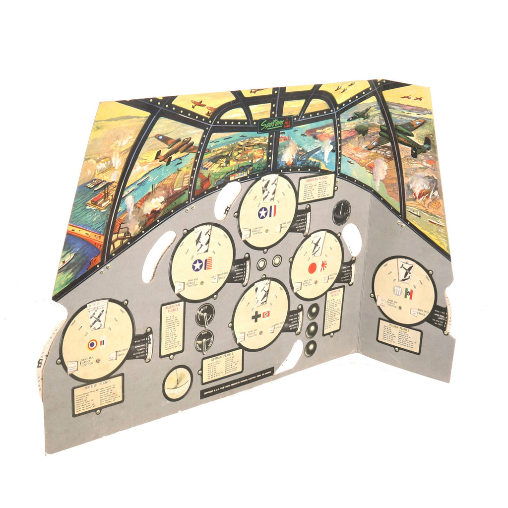 Original U.S. WWII Homefront “Spot ‘Em” Aircraft Identification Game S ...