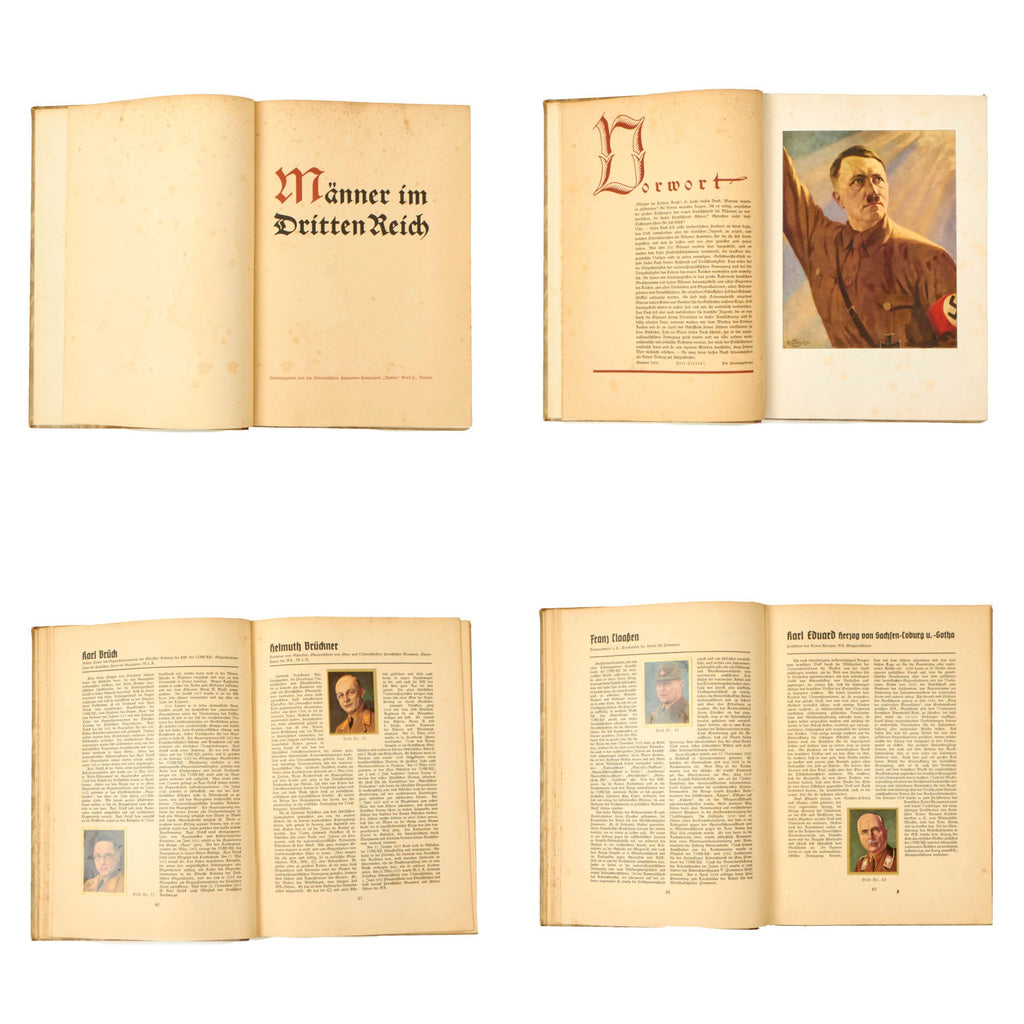 Original German WWII "Männer im Dritten Reich" Men of the Third Reich NSDAP Propaganda Cigarette Card Album Original Items