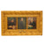 Original Imperial German Pre-WWI “Der alte Kurs” Framed Triptych Painting Set of Helmut von Moltke, Kaiser Wilhelm I, and Otto von Bismarck - 10 x 17” Original Items