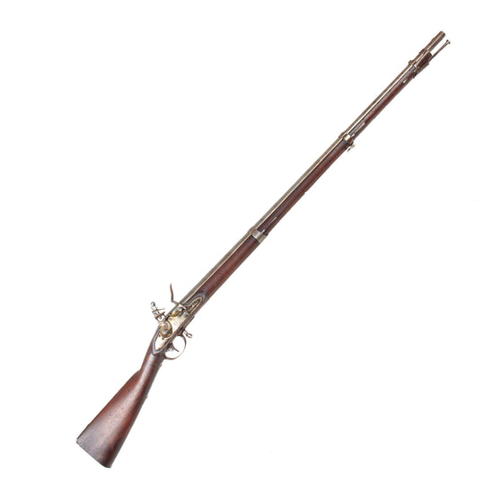 Original U.S. Springfield Model 1816 Contract Flintlock Musket by Lemuel Pomeroy Dated 1820 with New York State Marking - Unconverted Original Items