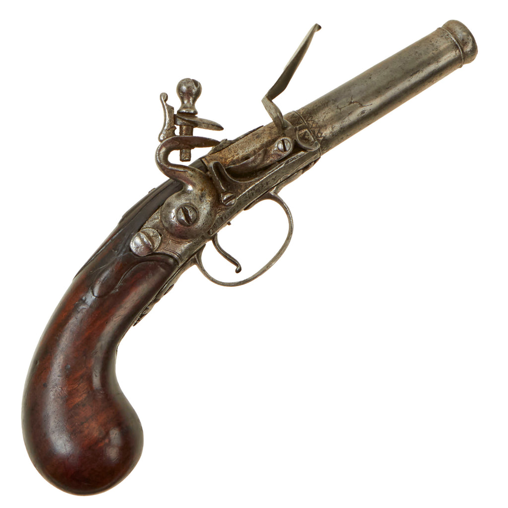 Original Early 18th Century English Short Queen Anne Flintlock Pistol by John Sibley of London - circa 1675 - 1715 Original Items