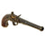 Original 18th Century English Queen Anne Flintlock Pistol by Fletcher with Turn-Off Barrel and Grotesque Butt Cap - Circa 1780 Original Items