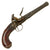 Original 18th Century English Queen Anne Flintlock Pistol by Fletcher with Turn-Off Barrel and Grotesque Butt Cap - Circa 1780 Original Items