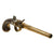 Original 18th Century English Brass Queen Anne Flintlock Pistol by Joseph Heylin with Grotesque Butt Cap - Circa 1770 Original Items