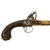 Original 18th Century English Brass Queen Anne Flintlock Pistol by Joseph Heylin with Grotesque Butt Cap - Circa 1770 Original Items
