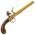 Original 18th Century British Brass Boxlock Flintlock Pistol with Turn Off Barrel and Mask Butt Cap - Circa 1780 Original Items