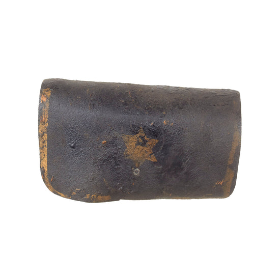 Original War of 1812 Era American Militia Cartridge Box with Tins & Detached Carrying Strap - Painted Front Flap Original Items