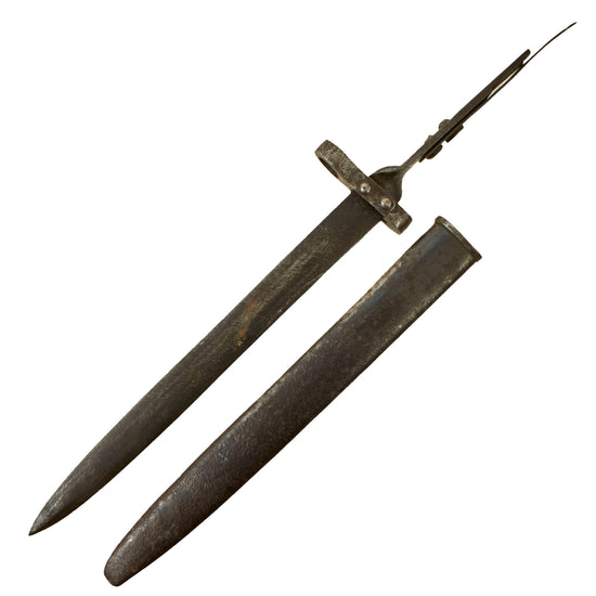 Original Austrian WWI Ersatz Bayonet with Scabbard for the M1895 Mannlicher Rifle Original Items