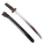Original 17th Century Edo Period Japanese Handmade Wakizashi Short Sword with Lacquered Scabbard and Sageo Cord