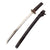 Original 17th Century Edo Period Japanese Handmade Wakizashi Short Sword with Lacquered Scabbard and Sageo Cord