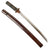 Original 18th Century Edo Period Japanese Ko-Wakizashi Short Sword with False-Length Lacquered Scabbard