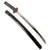 Original 18th Century Edo Period Japanese Handmade Ō-Wakizashi Short Sword with Lacquered Scabbard
