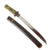 Original 18th Century Japanese Edo Period Handmade Tanto Short Sword with Lacquered Scabbard
