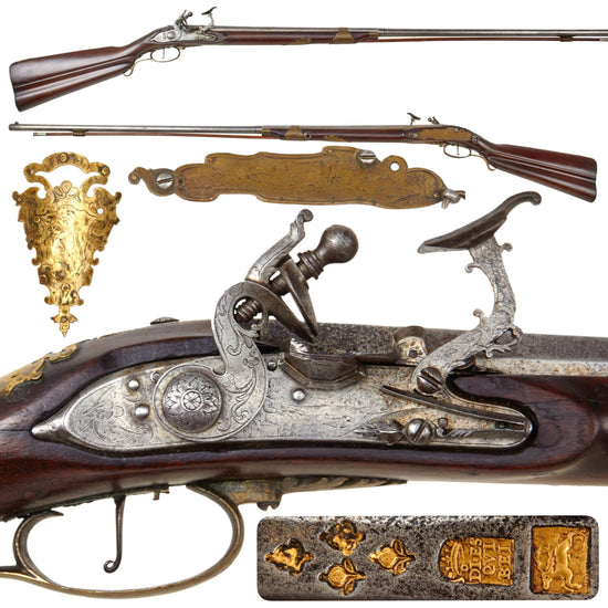 Original 18th Century Spanish Snaphaunce Lock 20 Bore Fowling Piece by Diego Esquivel of Madrid - Circa 1720 Original Items