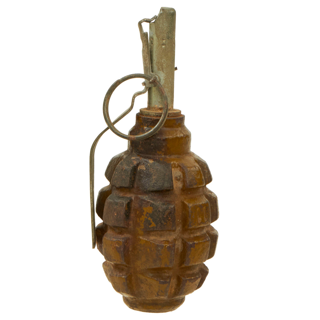 Original Post-WWII Soviet Russian Inert F1 Hand Fragmentation Grenade - Afghan Bringback Original Items