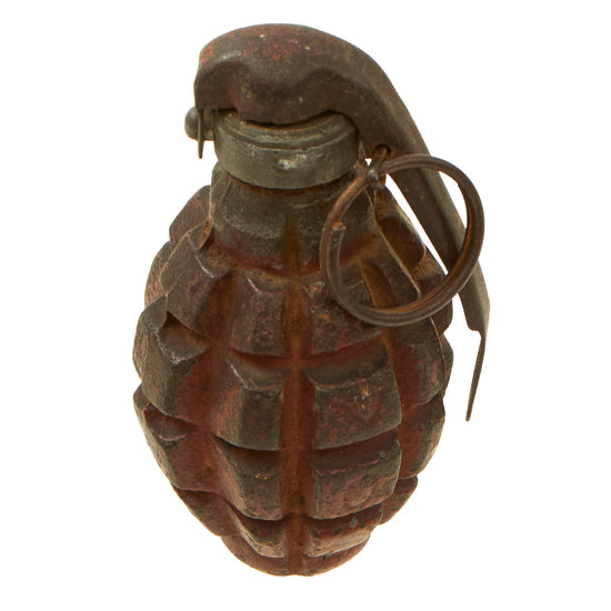 Original French WWI F1 Practice Hand Grenade with Billant Modèle 1916 Fuse - Inert Original Items