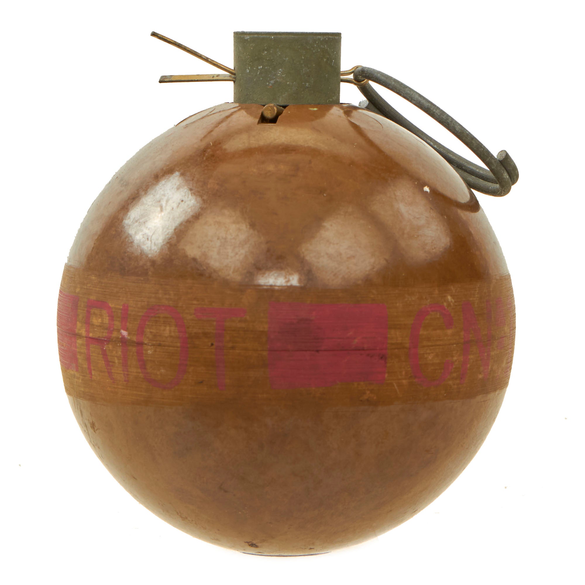 Original U.S. Vietnam War Era Inert M25A2 CS Gas Riot Control Grenade ...