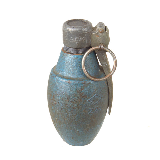 Original Dutch Post-WWII 1959 Dutch No. 2 Practice Grenade with French Mle 1935 Fuze - Inert Original Items