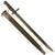 Original U.S. WWI M1917 Enfield Rifle & Trench Gun Bayonet by Remington with Scabbard - Dated 1917 Original Items