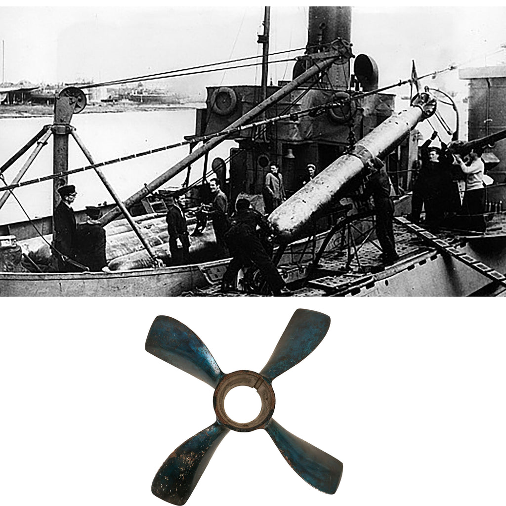Original British WWII Royal Navy Mark VIII Torpedo Propeller Original Items