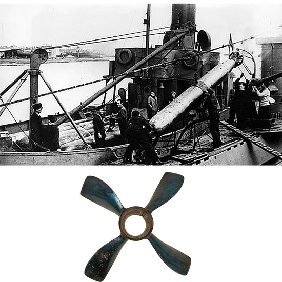 Original British WWII Royal Navy Mark VIII Torpedo Propeller Original Items
