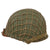 Original U.S. Korean War Era Major’s M1 Schlueter Rear Seam Swivel Bale Helmet with Westinghouse Liner & Helmet Net - Follow Me Bar Original Items