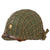 Original U.S. Korean War Era Major’s M1 Schlueter Rear Seam Swivel Bale Helmet with Westinghouse Liner & Helmet Net - Follow Me Bar Original Items