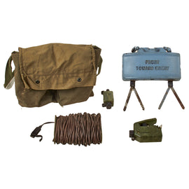 Original U.S. Vietnam War Complete M18A1 M68 Claymore Mine Training Kit with Canvas Carry Bag - Inert