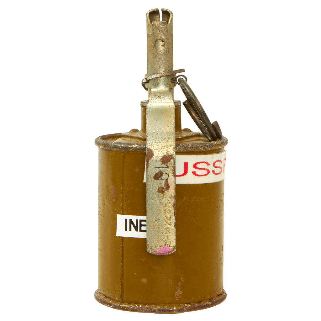 Original Soviet Cold War Era Inert RG-42 Hand Grenade With Transit Plug - Afghan Bringback - Inert Original Items