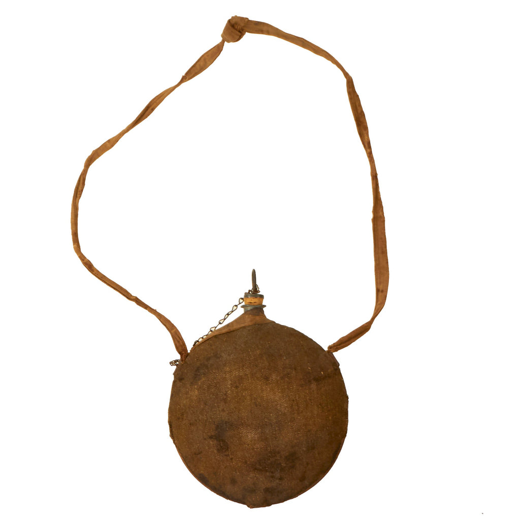 Original U.S. Civil War Complete Model 1858 Smooth Side Canteen With Cover and Sling Original Items