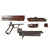 Original German WWII Falaise Pocket Battlefield "Dug Up" Relic MP 40 Inert Submachine Gun Parts Set with Provenance - Maschinenpistole 40 Original Items