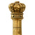 Original English 19th Century Crown Police Brass Truncheon with Ebony Handle Original Items