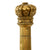 Original English 19th Century Crown Police Brass Truncheon with Ebony Handle Original Items