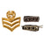 Original Rhodesian Bush War to Modern Era Military Insignia Lot with Collar Tabs, Belt Buckle, & Bullion Cap Badge Original Items