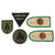 Original Rhodesian Bush War to Modern Era Military Insignia Lot with Medal, Belt Buckle, & Shoulder Boards Original Items