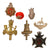 Original Rhodesian Bush War to Modern Era Military Insignia Lot with Medal, Belt Buckle, & Shoulder Boards Original Items