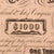 Original U.S. Civil War Confederate States of America $1000 Bond Dated February 1863 - 14 x 14” Original Items