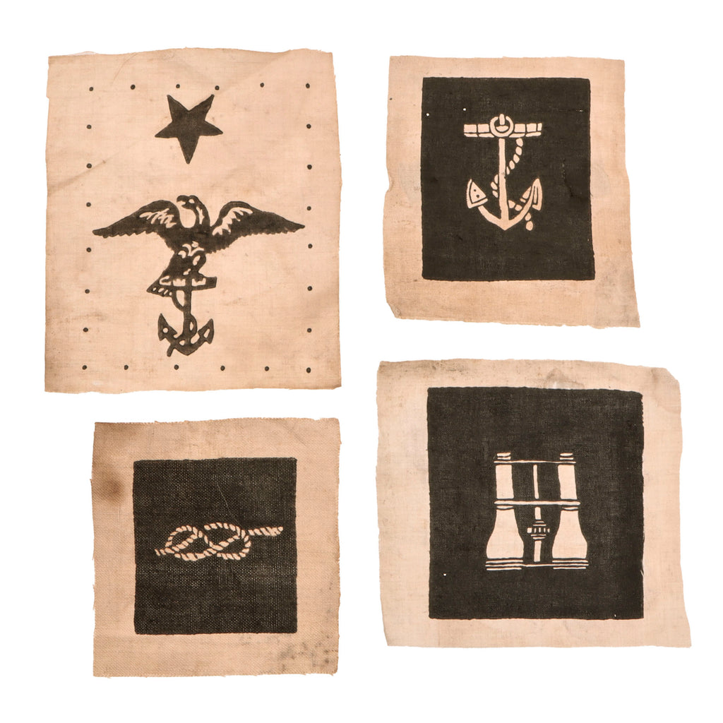 Original U.S. Civil War Era Navy Enlisted Sailor Rate Lot - Four Total Original Items